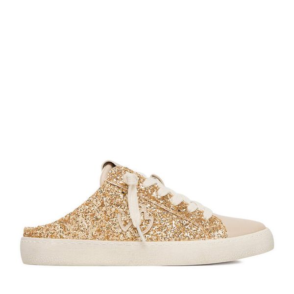 Klapki Eva Minge. Żółte klapki Eva Minge, bez wzorów, bez obcasa. Za 199.99 zł.