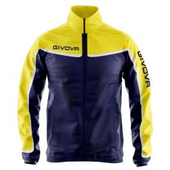 Unisex Kurtka Sportowa Givova Asia Niebiesko-Żółta 3XS. Niebieskie kurtki sportowe Givova, xs, bez wzorów, z nylonu, bez kaptura, do piłki nożnej. Za 98.99 zł.