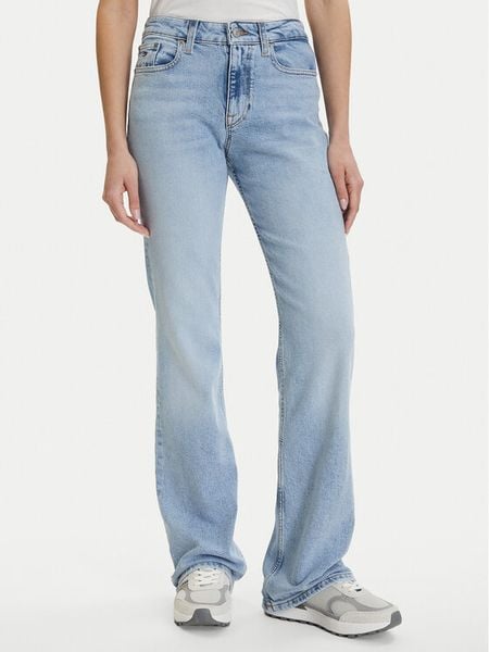 Tommy Jeans Jeansy DW0DW22652 Niebieski Straight Leg. Niebieskie jeansy Tommy Jeans, bez wzorów. Za 247.99 zł.