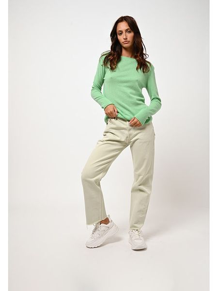 AUTHENTIC CASHMERE Kaszmirowy sweter "Criou" w kolorze zielonym rozmiar: XXL. Zielone swetry AUTHENTIC CASHMERE, xxl, bez wzorów, z kaszmiru, bez ramiączek. Za 377.74 zł.