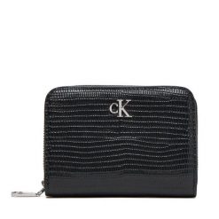 Mały Portfel Damski Calvin Klein. Czarne portfele Calvin Klein, bez wzorów. Za 289.99 zł.