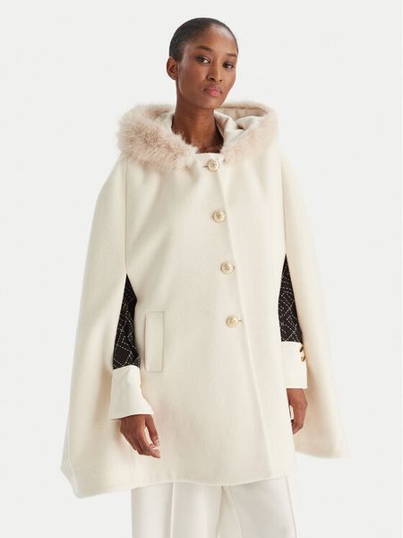 YES LONDON Płaszcz wełniany CD1223ECO Écru Regular Fit. Płaszcze YES LONDON, na zimę, bez wzorów, z syntetyku, bez kaptura. Za 1,309.00 zł.