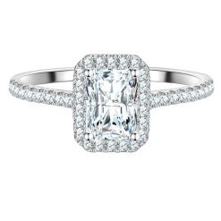 Trilani Pierscionek z Srebra Sterling w srebrze z Cyrkonia Pierścionki 1 ct Damski. Białe pierścionki Trilani, z cyrkonią, srebrne. Za 219.99 zł.