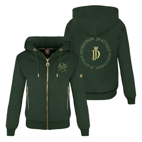 Bluza rozpinana JD ATTACK Holly. Zielone bluzy JD ATTACK, bez wzorów, bez kaptura. Za 239.00 zł.