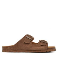 Klapki Toni Pons. Brązowe klapki Toni Pons, bez wzorów, bez obcasa. Za 239.99 zł.