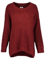 Blue Seven Sweter w kolorze bordowym rozmiar: 38. Czerwone swetry Blue Seven, bez wzorów, ze splotem, bez ramiączek. Za 79.21 zł.