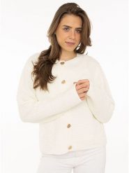 Zwillingsherz Kardigan w kolorze kremowym rozmiar: S/M. Brązowe kardigany Zwillingsherz, m, bez wzorów, z bawełny. Za 173.99 zł.