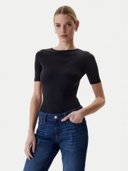 Guess Body O6RM10 KCDE0 Czarny Slim Fit. Czarne body Guess, xs, z aplikacjami, z syntetyku. Za 269.99 zł.