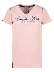 Canadian Peak Koszulka w kolorze jasnoróżowym rozmiar: S. Różowe bluzki Canadian Peak, s, bez wzorów, z bawełny, bez kołnierzyka, bez ramiączek. Za 48.39 zł.