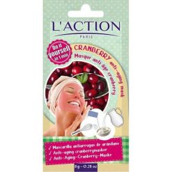 LACTION Cranberry Anti-Aging Mask żurawinowa maska przeciwstarzeniowa 6g. Maseczki marki LACTION. Za 10.11 zł.