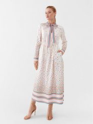 Red Valentino Sukienka codzienna 2R3VAGR0 Kolorowy Regular Fit. Czerwone sukienki Red Valentino, na co dzień, bez wzorów, z jedwabiu, bez kołnierzyka, bez ramiączek, proste. Za 2,189.00 zł.