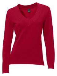 Heine Sweter w kolorze czerwonym rozmiar: 34. Czerwone swetry Heine, bez wzorów, z bawełny, bez ramiączek. Za 78.99 zł.