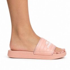 Klapki damskie sportowe O'NEILL KELSO SLIDER WOMEN LOW. Czerwone klapki O'Neill, bez wzorów, z materiału, bez obcasa. Za 65.00 zł.