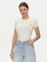 Guess T-Shirt W2YI44 J1314 Żółty Slim Fit. Żółte t-shirty Guess, m, z aplikacjami, z bawełny, bez kołnierzyka, bez ramiączek. Za 69.99 zł.