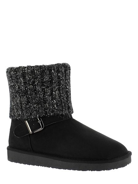 ISLAND BOOT Botki zimowe "Kourtney" w kolorze czarnym rozmiar: 39. Czarne botki Island Boot, na zimę, bez wzorów, z dzianiny, bez obcasa, na platformie, bez zapięcia. Za 149.31 zł.