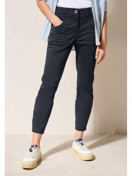 Cecil Spodnie - Slim fit - w kolorze granatowym rozmiar: W30/L26. Niebieskie spodnie materiałowe Cecil, l, z aplikacjami, z materiału. Za 147.95 zł.