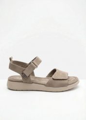 Sandały Tamaris. Brązowe sandały bonprix, bez wzorów, bez obcasa, bez zapięcia. Za 179.99 zł.