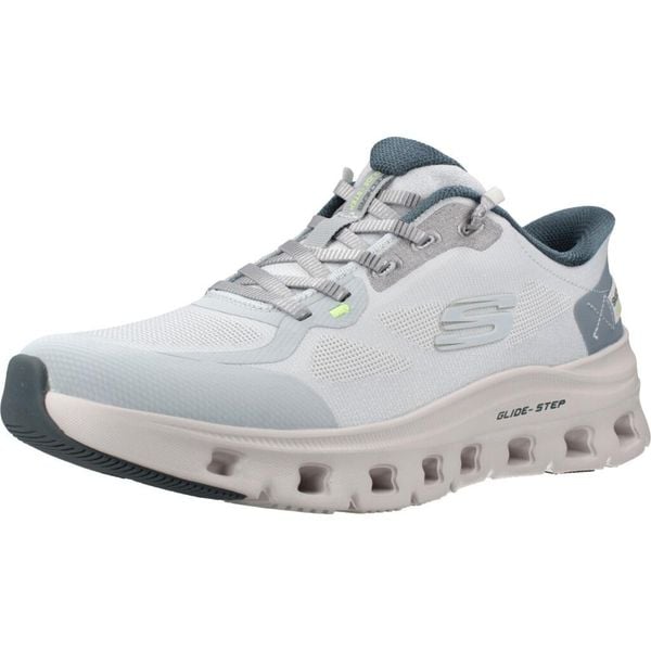Buty SKECHERS GLIDE STEP PRO PURE MOTION Niebieski. Niebieskie trekkingi Skechers, z tkaniny, trekkingowe. Za 440.35 zł.