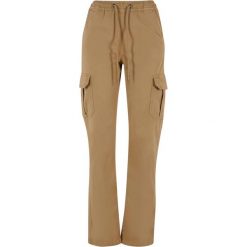 Spodnie Cargo Damskie Twill Z Wysokimi Stanami. Brązowe spodnie dresowe Urban Classics, xl, bez wzorów. Za 211.99 zł.