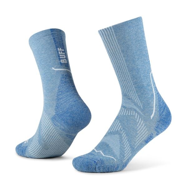 Skarpetki Buff DRYFLX® CREW SOCK DC WASHED. Niebieskie skarpety Buff, bez wzorów. Za 119.90 zł.