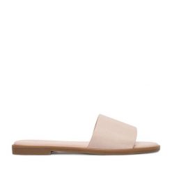 Klapki JENNY. Czerwone klapki Jenny, bez wzorów, bez obcasa. Za 69.99 zł.