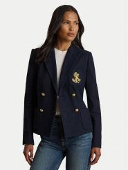 Polo Ralph Lauren Marynarka 200P14021002 Granatowy Regular Fit. Niebieskie marynarki i żakiety Polo Ralph Lauren, bez wzorów, z bawełny. Za 1,599.00 zł.