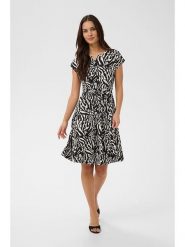 Kaffe Sukienka w kolorze czarno-kremowym rozmiar: XL. Czarne sukienki Kaffe, xl, bez wzorów, z tkaniny, bez kołnierzyka, bez ramiączek, midi. Za 165.99 zł.