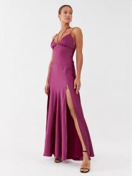 Pinko Sukienka wieczorowa Fissione Abito 101622 Z345 Fioletowy Regular Fit. Fioletowe sukienki Pinko, bez wzorów, z syntetyku, wizytowe, bez kołnierzyka, bez ramiączek. Za 1,949.00 zł.