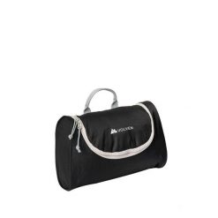 Kosmetyczka turystyczna Nomad Zipped czarna. Czarne kufry i kosmetyczki VOLVEN, bez wzorów, bez dodatków. Za 79.99 zł.