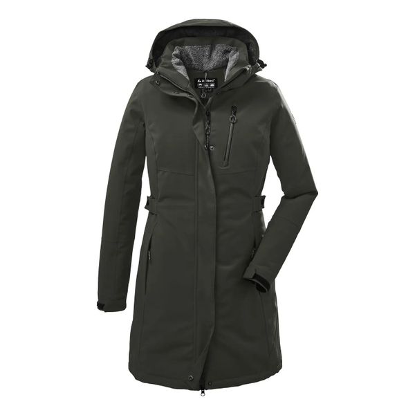 Parka dla kobiet Killtec Kow 165. Szare parki Killtec, m, z materiału, z kapturem. Za 660.00 zł.