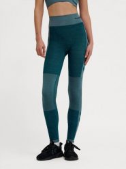 Damskie legginsy bezszwowe z wysokim stanem Hummel Clea. Niebieskie legginsy Hummel, xs, bez wzorów, z dzianiny, z podwyższonym stanem. Za 169.95 zł.