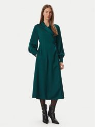 KARL LAGERFELD Sukienka codzienna B4W13009 Zielony ciemny Regular Fit. Zielone sukienki KARL LAGERFELD, na co dzień, bez wzorów, z syntetyku, bez kołnierzyka, bez ramiączek, proste. Za 1,099.00 zł.