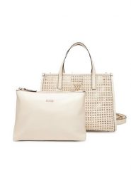 Guess Torebka Brigitta HWWZ72 06230 Écru. Torebki klasyczne Guess, z aplikacjami, ze skóry, bez dodatków. Za 719.99 zł.