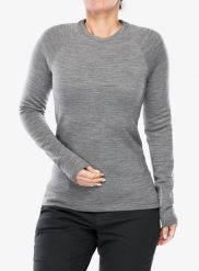Bluza termoaktywna damska Houdini Desoli Thermal Crew. Szare bluzy sportowe Houdini, l, bez wzorów, z materiału, bez kaptura. Za 637.99 zł.