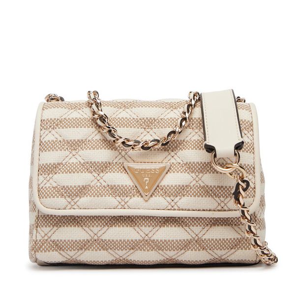 Torebka Guess. Brązowe listonoszki Guess, z aplikacjami, bez dodatków. Za 329.99 zł.