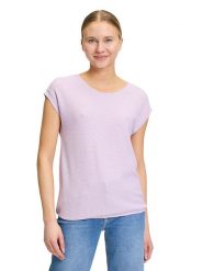 BETTY & CO Koszulka w kolorze fioletowym rozmiar: M. Fioletowe bluzki Betty & Co, m, bez wzorów, bez kołnierzyka, bez ramiączek. Za 55.95 zł.