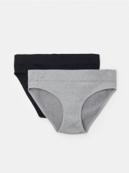 Majtki figi 2 pack - czarny. Czarne figi Sinsay, l, bez wzorów. Za 19.99 zł.