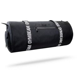 Torba sportowa GymBeam Barrel Black. Czarne torby na ramię GYMBEAM, bez wzorów, z materiału, eleganckie, na ramię, duże, bez dodatków. Za 98.90 zł.