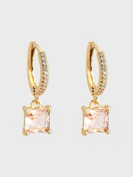 U.S. Polo Assn. Pozłacane kolczyki-kreole z kryształami i topazem rozmiar: onesize. Białe kolczyki U.S. Polo Assn., z kryształem, metalowe. Za 118.28 zł.