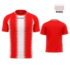 T-shirt Sportowy Givova Stripe XL Czerwony i Biały Unisex z Bawełny. Białe koszulki sportowe Givova, bez wzorów, z bawełny, bez ramiączek, do piłki nożnej. Za 149.99 zł.