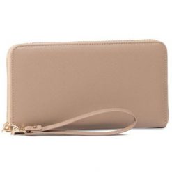 ACCCESSORIES 1W1-054-SS20 Beżowy. Brązowe portfele ACCCESSORIES, bez wzorów. Za 59.99 zł.