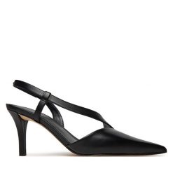 Szpilki MICHAEL Michael Kors. Czarne sandały MICHAEL Michael Kors, bez wzorów, bez obcasa, na szpilce, bez zapięcia. Za 439.99 zł.