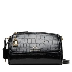 Torebka Armani Exchange. Czarne listonoszki Armani Exchange, bez wzorów, bez dodatków. Za 629.99 zł.