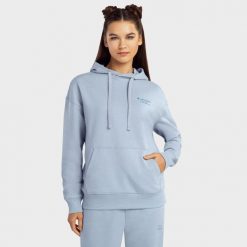 Bluza dresowa z kapturem Lifestyle damska SIROKO Splash-W. Niebieskie bluzy SIROKO, xs, bez wzorów, z bawełny, z kapturem. W wyprzedaży za 90.95 zł.