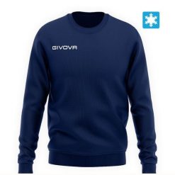 Bluza Givova Felpa niebieska. Niebieskie bluzy Givova, na zimę, m, bez wzorów, z bawełny, bez kaptura. Za 88.10 zł.