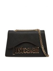 Just Cavalli Torebka 78RA4BB7 ZS766 Czarny. Czarne torebki klasyczne Just Cavalli, bez wzorów, ze skóry, bez dodatków. Za 459.99 zł.
