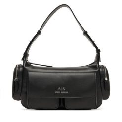 Torebka Armani Exchange. Czarne torebki klasyczne Armani Exchange, bez wzorów, bez dodatków. Za 709.99 zł.
