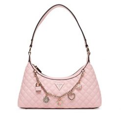 Torebka Guess. Brązowe listonoszki Guess, z aplikacjami, bez dodatków. Za 659.99 zł.