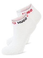 HUGO Skarpety w 2-paku Kobiety biały jednolity, 35-38. Białe skarpety Hugo, bez wzorów, z materiału. Za 59.95 zł.