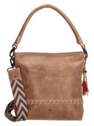 Micmacbags Skórzana torebka w kolorze jasnobrązowym - 31 x 30 x 12 cm rozmiar: onesize. Brązowe torby na ramię Micmacbags, bez wzorów, z materiału, na ramię, bez dodatków. Za 326.56 zł.